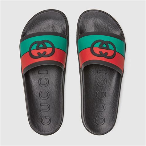 mens gucci slides sale|gucci slides men real.